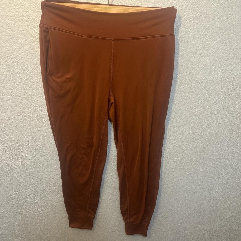 Orange sportswear joggers